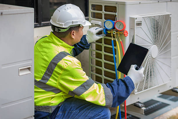 Professional Hvac Installation technician working in Port Washington, WI